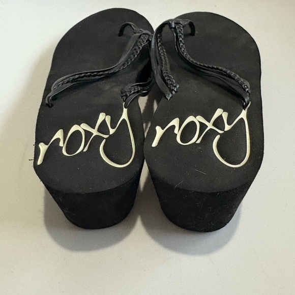Roxy women’s wedge platform Y2K sandal size 7.5 lightweight black - Picture 4 of 8